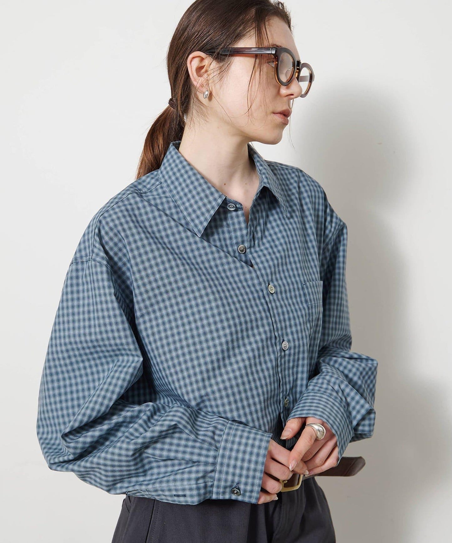 COOR OMBRE CHECK SHIRTS 漸變格紋襯衫