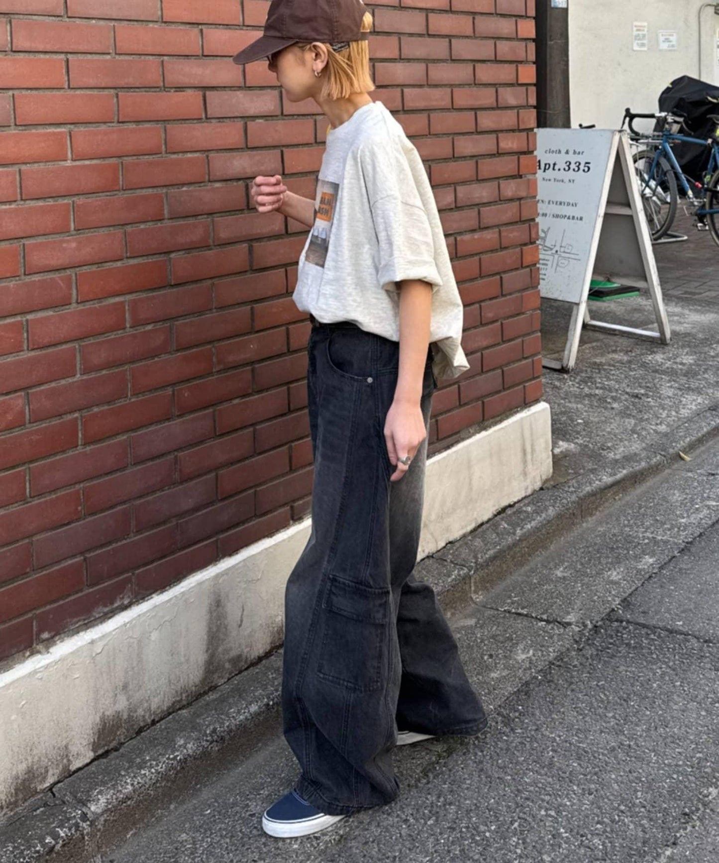 中性 slub質感 攝影印花 Tee
