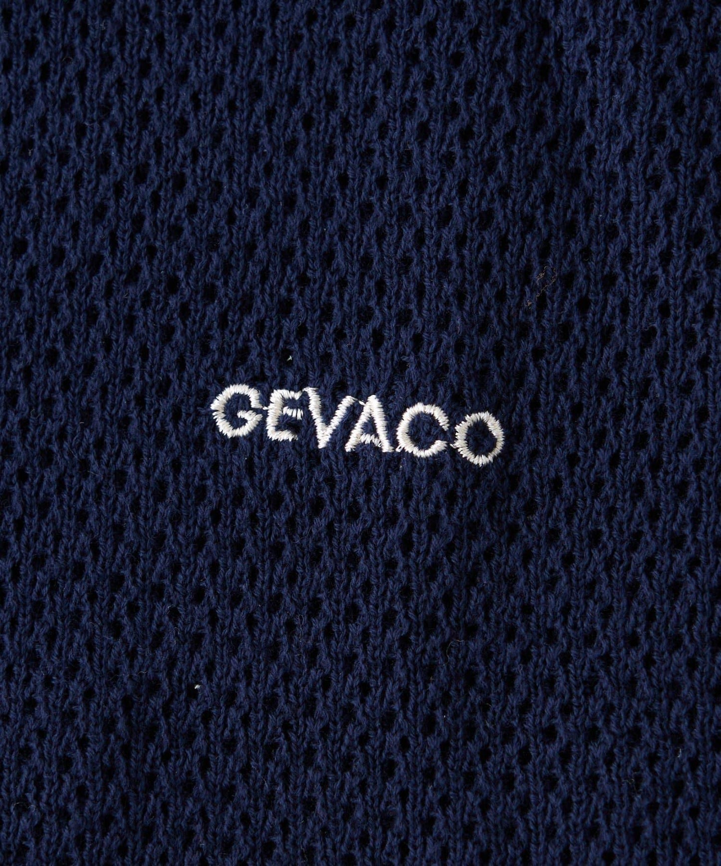 GEVACO 鏤空針織短袖Polo衫