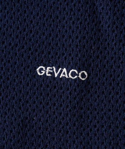 GEVACO 鏤空針織短袖Polo衫
