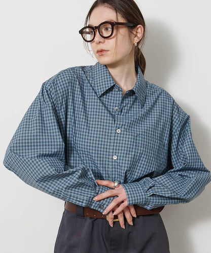COOR OMBRE CHECK SHIRTS 漸變格紋襯衫