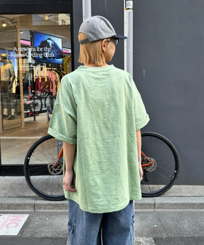 中性 slub質感 攝影印花 Tee