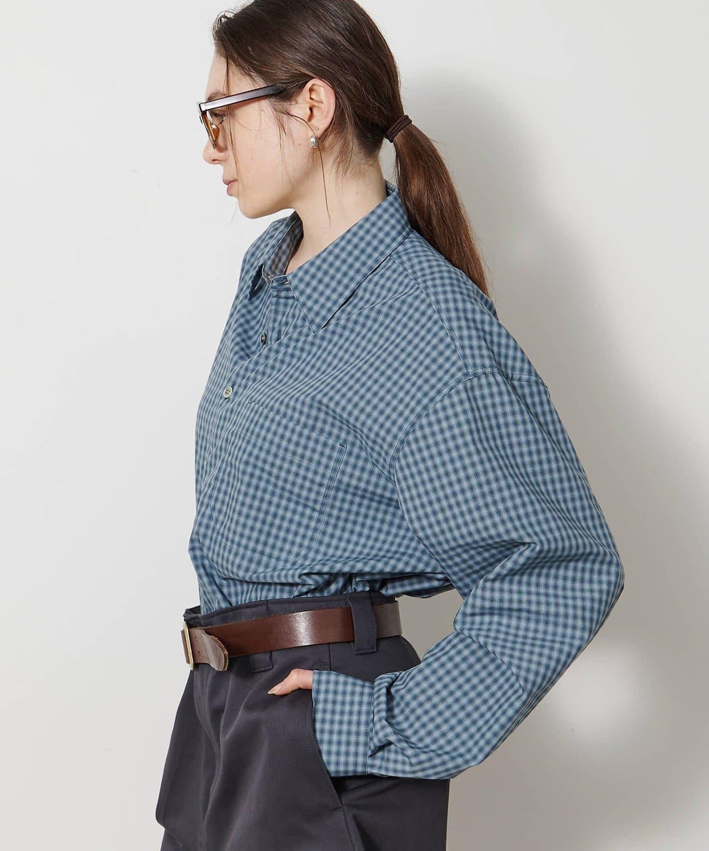 COOR OMBRE CHECK SHIRTS 漸變格紋襯衫