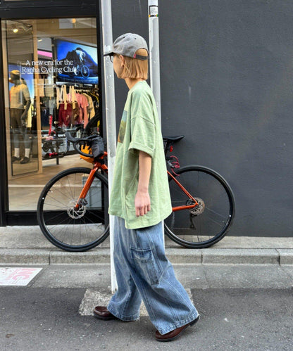 中性 slub質感 攝影印花 Tee