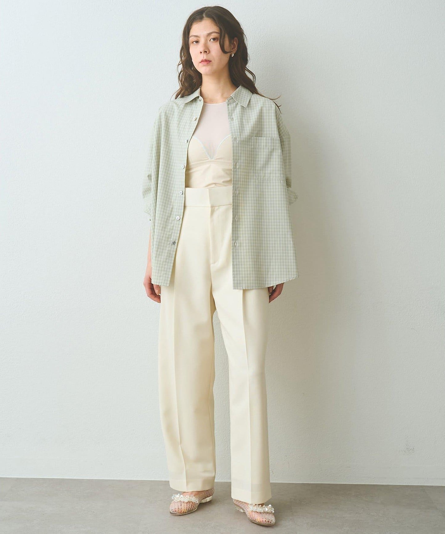 COOR OMBRE CHECK SHIRTS 漸變格紋襯衫