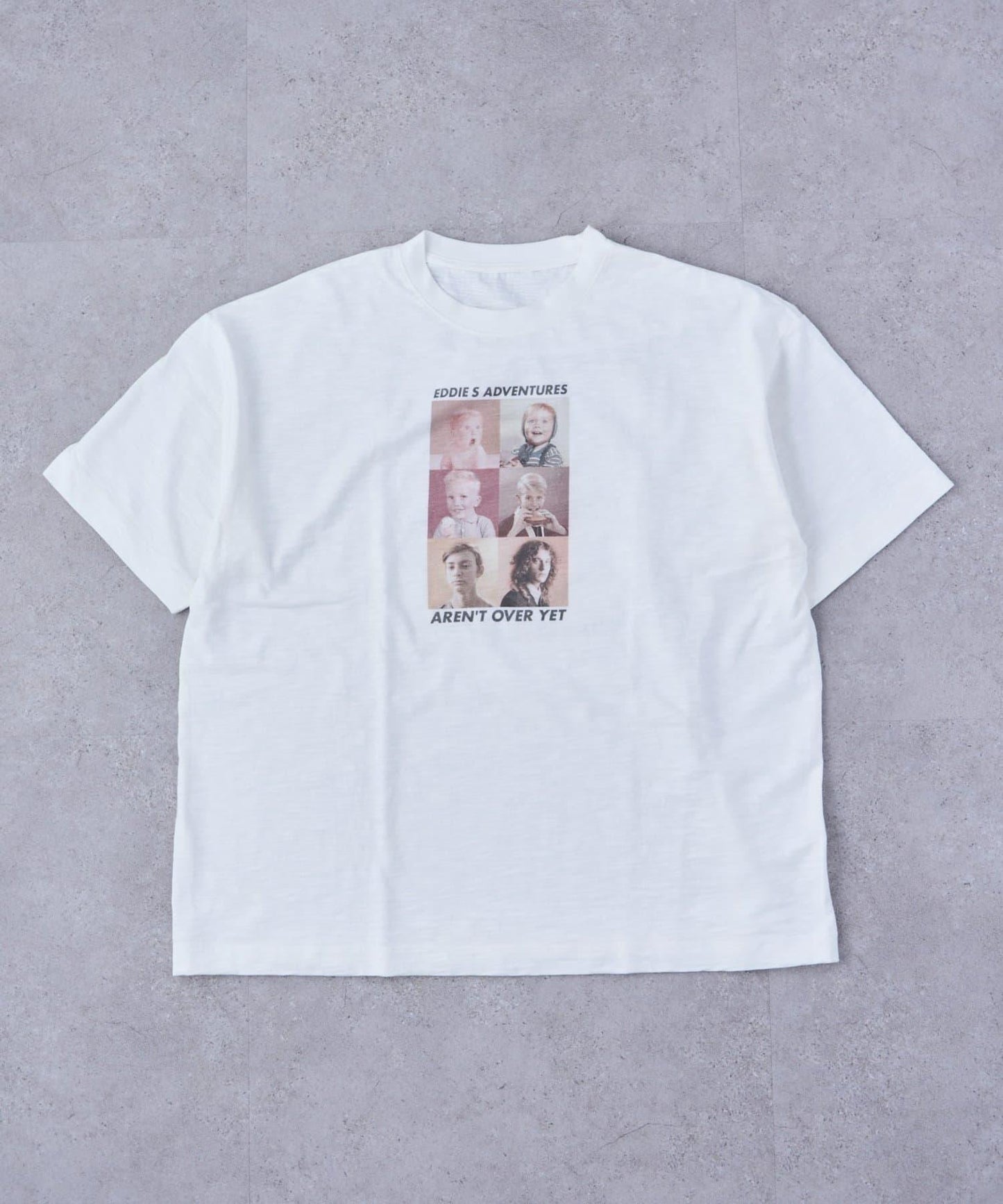 中性 slub質感 攝影印花 Tee