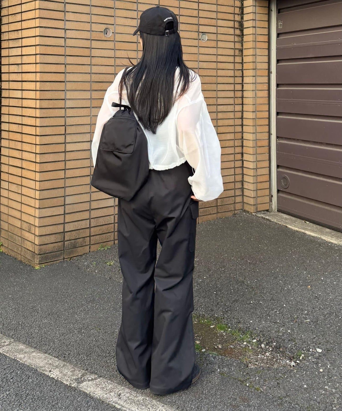 薄透 短款 立領 聚酯輕紗 夾克