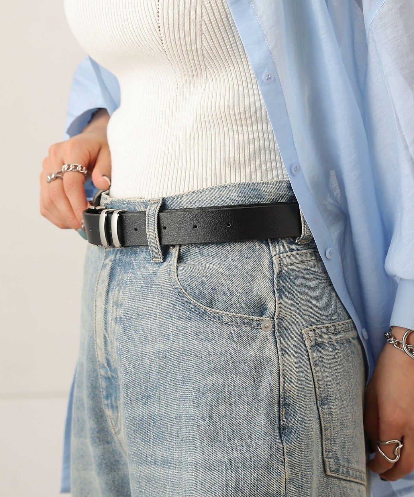 雙環西部風腰帶