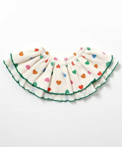 華夫格卷邊荷葉邊可拆卸領