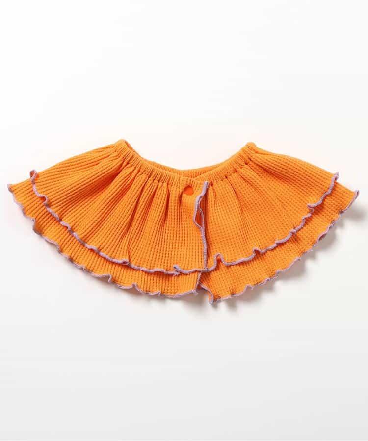 華夫格卷邊荷葉邊可拆卸領