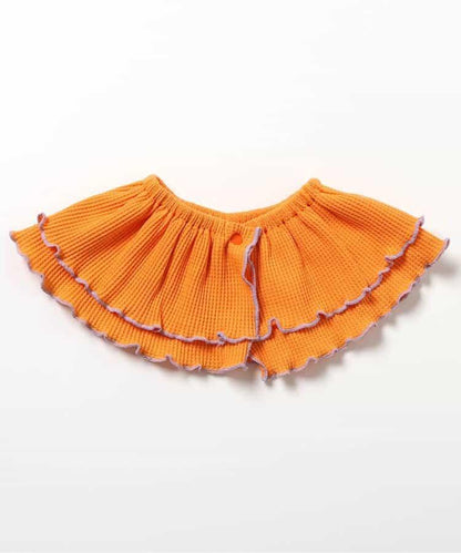 華夫格卷邊荷葉邊可拆卸領