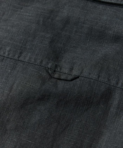 LINEN COTTON OPEN COLLAR SS SHIRT 襯衫