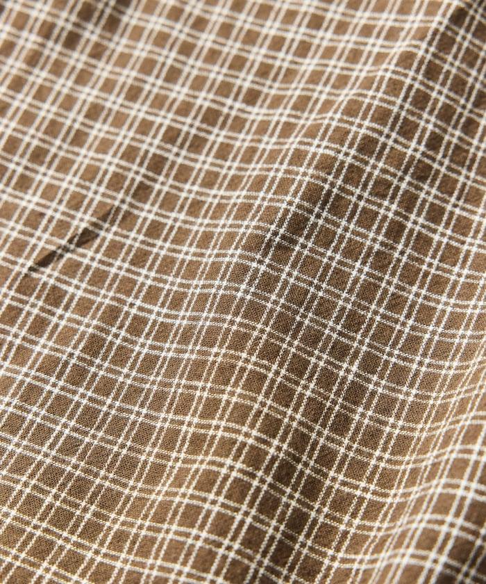 LINEN COTTON OPEN COLLAR SS SHIRT 襯衫