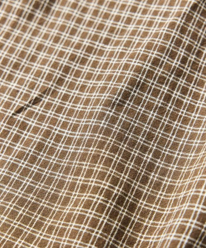 LINEN COTTON OPEN COLLAR SS SHIRT 襯衫