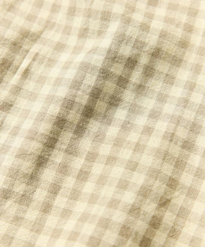 LINEN COTTON OPEN COLLAR SS SHIRT 襯衫