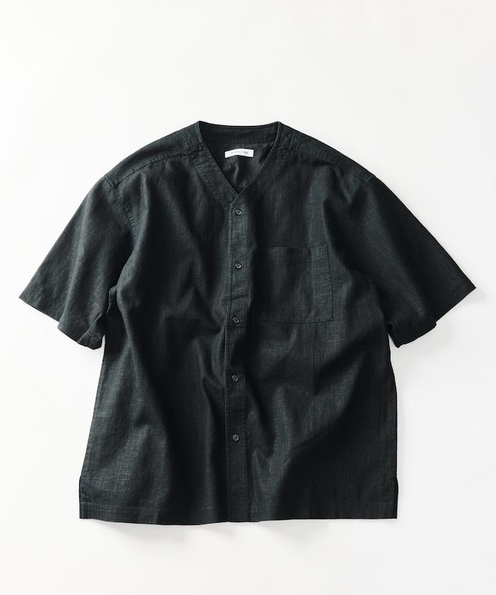 LINEN COTTON V NECK SHIRT 襯衫