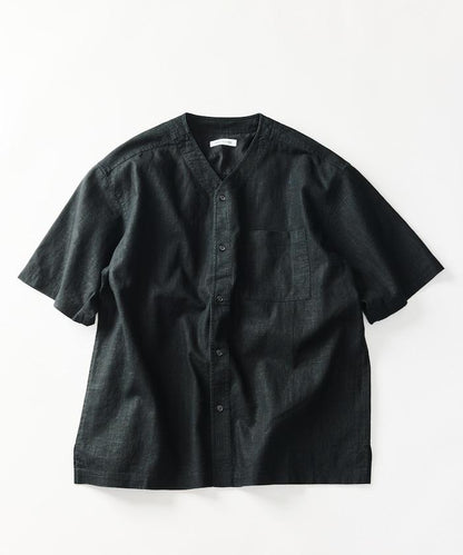 LINEN COTTON V NECK SHIRT 襯衫