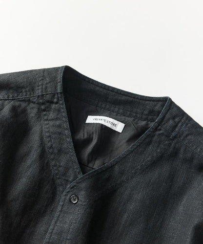 LINEN COTTON V NECK SHIRT 襯衫