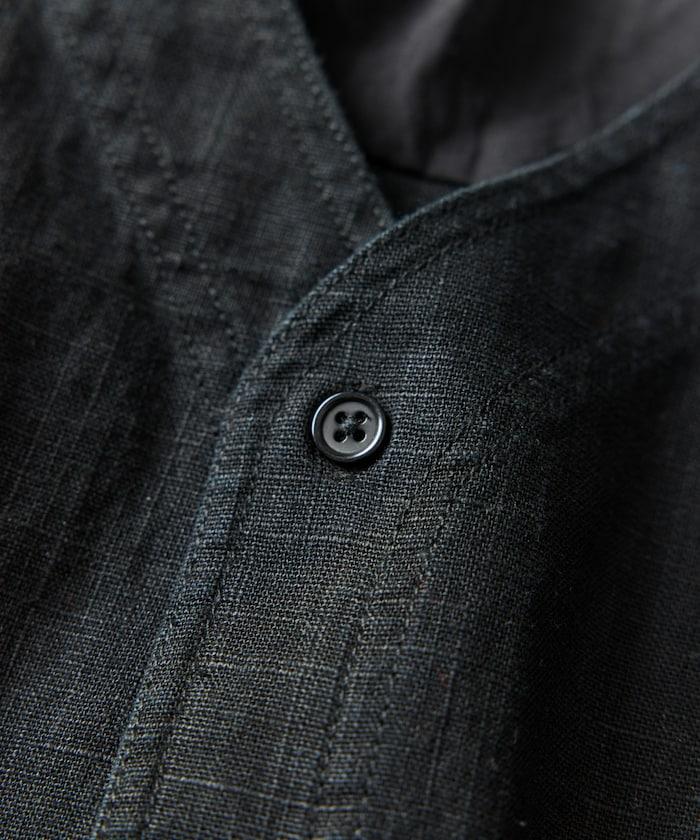 LINEN COTTON V NECK SHIRT 襯衫