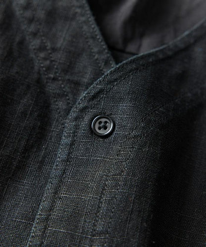 LINEN COTTON V NECK SHIRT 襯衫