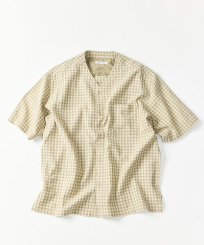 LINEN COTTON V NECK SHIRT 襯衫
