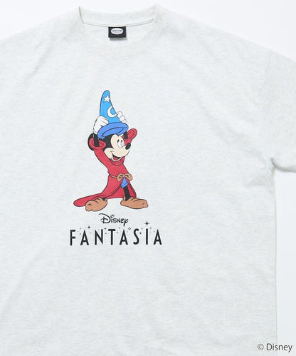 DISNEY/《迪士尼》 ファンタジア（幻想曲） ミッキーマウス 圓領印花T恤