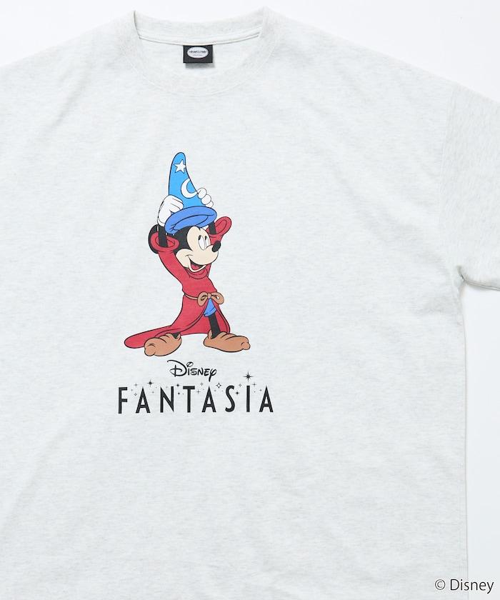 DISNEY/《迪士尼》 ファンタジア（幻想曲） ミッキーマウス 圓領印花T恤