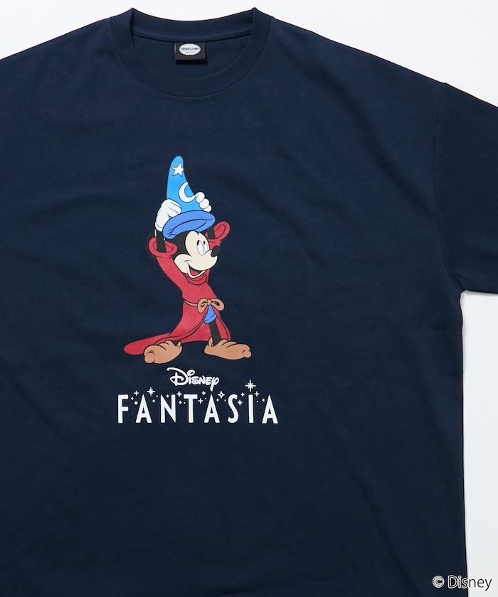 DISNEY/《迪士尼》 ファンタジア（幻想曲） ミッキーマウス 圓領印花T恤