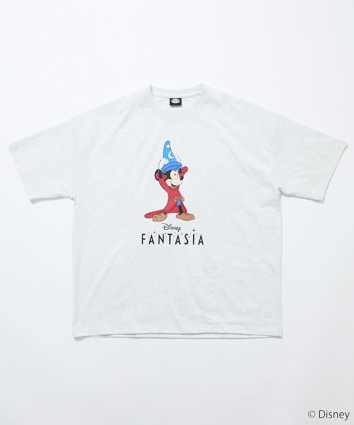 DISNEY/《迪士尼》 ファンタジア（幻想曲） ミッキーマウス 圓領印花T恤