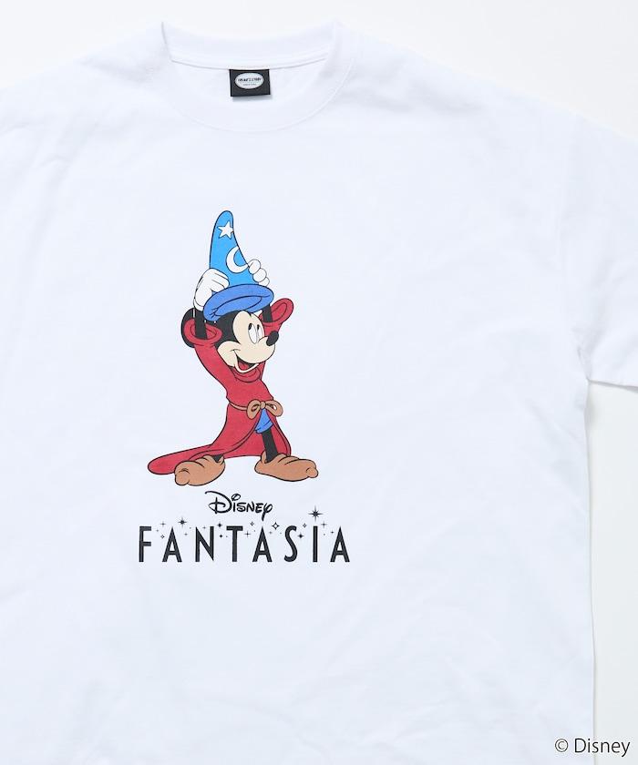 DISNEY/《迪士尼》 ファンタジア（幻想曲） ミッキーマウス 圓領印花T恤