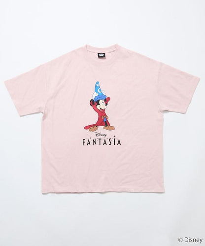 DISNEY/《迪士尼》 ファンタジア（幻想曲） ミッキーマウス 圓領印花T恤