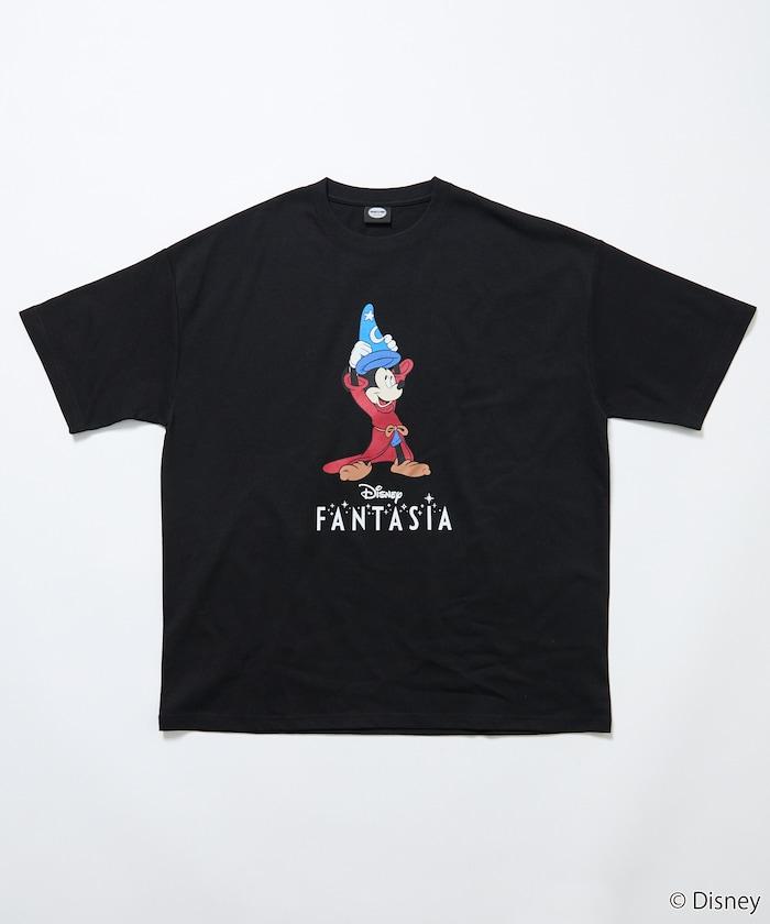 DISNEY/《迪士尼》 ファンタジア（幻想曲） ミッキーマウス 圓領印花T恤