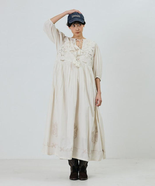 印度繩線刺繡 2WAY連衣裙