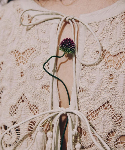 印度繩線刺繡 2WAY連衣裙