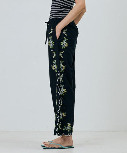 印度風 鏤空花邊 花刺繡 褲子