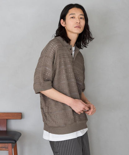 寬鬆版型 短袖 針織 POLO衫