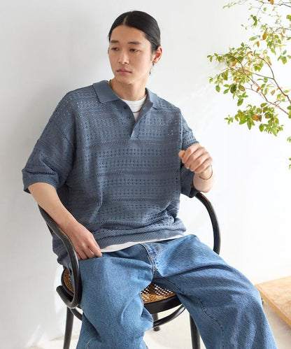 寬鬆版型 短袖 針織 POLO衫