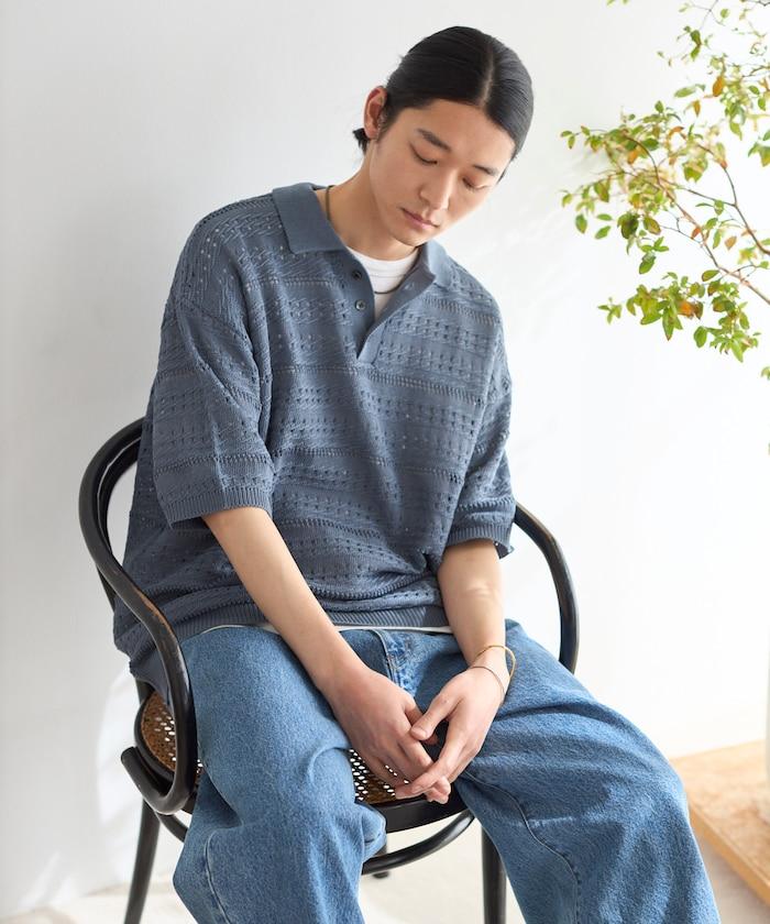 寬鬆版型 短袖 針織 POLO衫
