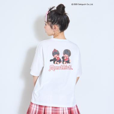 モンチッチ（蒙奇奇） 背部印花短袖T恤 全棉款