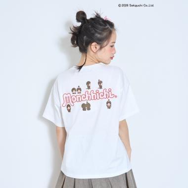 モンチッチ（蒙奇奇） 背部印花短袖T恤 全棉款