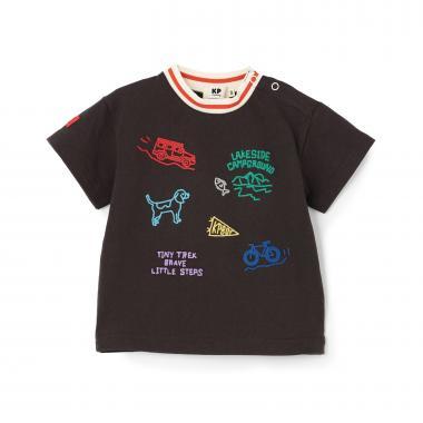 手工刺繡風 短袖T恤