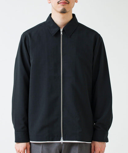 利落感舒適面料 Dry Poly Classy Zip拉鍊襯衫
