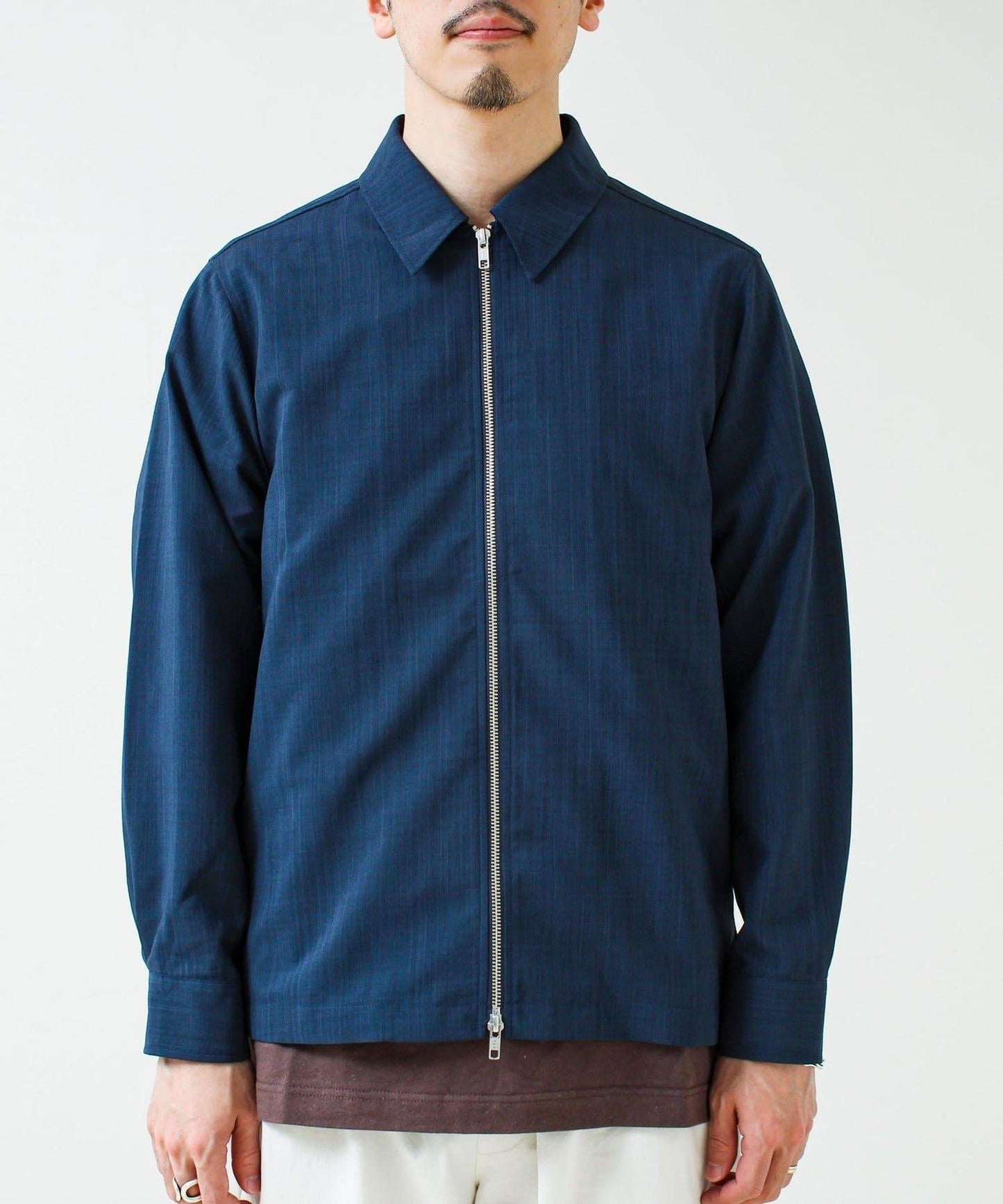 利落感舒適面料 Dry Poly Classy Zip拉鍊襯衫