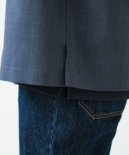 利落感舒適面料 Dry Poly Classy Zip拉鍊襯衫