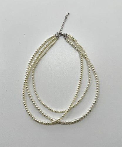 珍珠三連短款項鍊