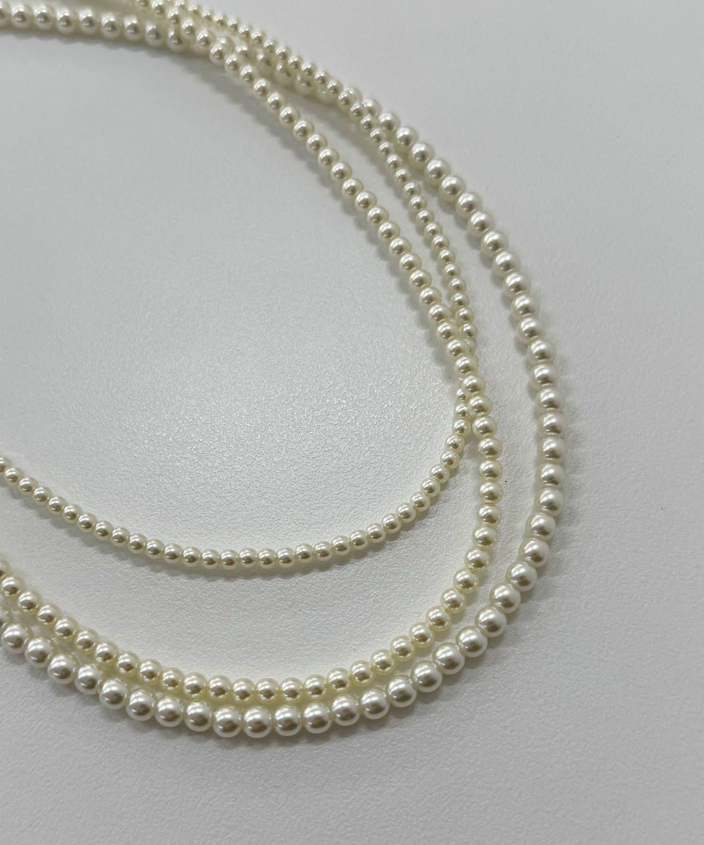 珍珠三連短款項鍊