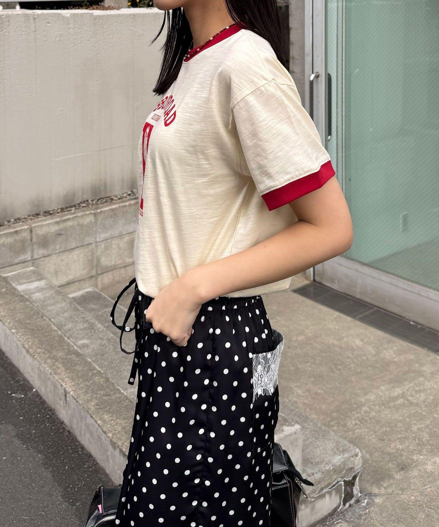 印花撞色領Logo T恤