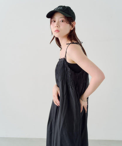 小個子尺碼/雙尺碼可選 褶皺壓褶連衣裙