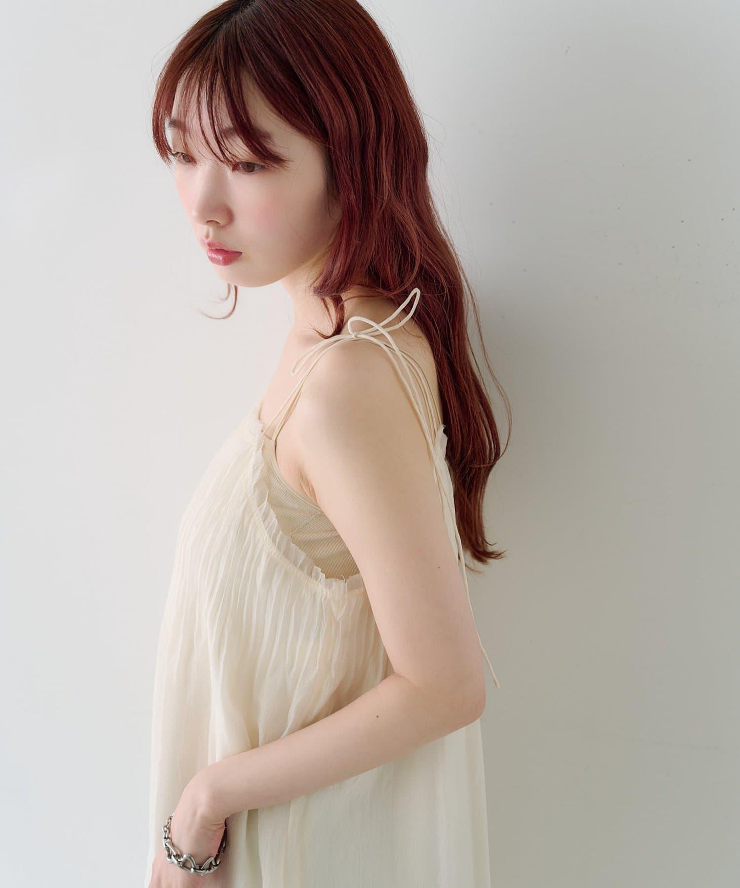 小個子尺碼/雙尺碼可選 褶皺壓褶連衣裙