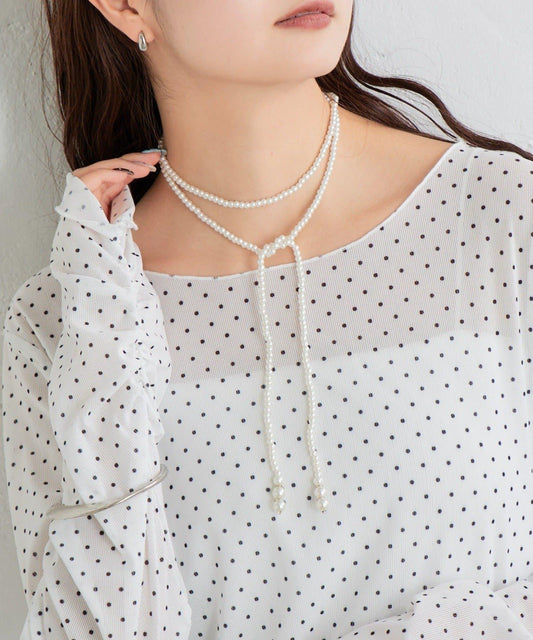 珍珠線條頸圈項鍊